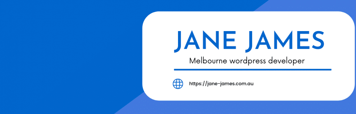jane james melbourne wordpress developer
