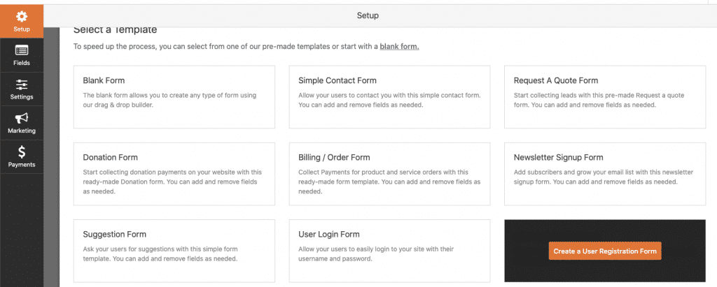 jane james wordpress developer user registration wp forms template